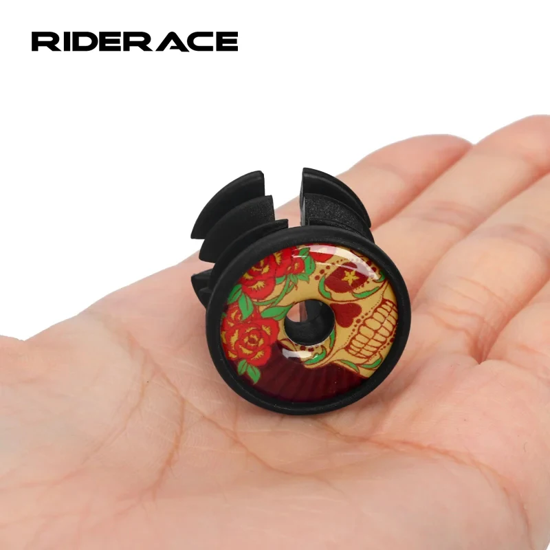 Riderace 1 Pair Bicycle Grip Handlebar End Cap Nylon Mountain Bike Handlebar End Plugs MTB Grips End Plugs Cycling Accessories