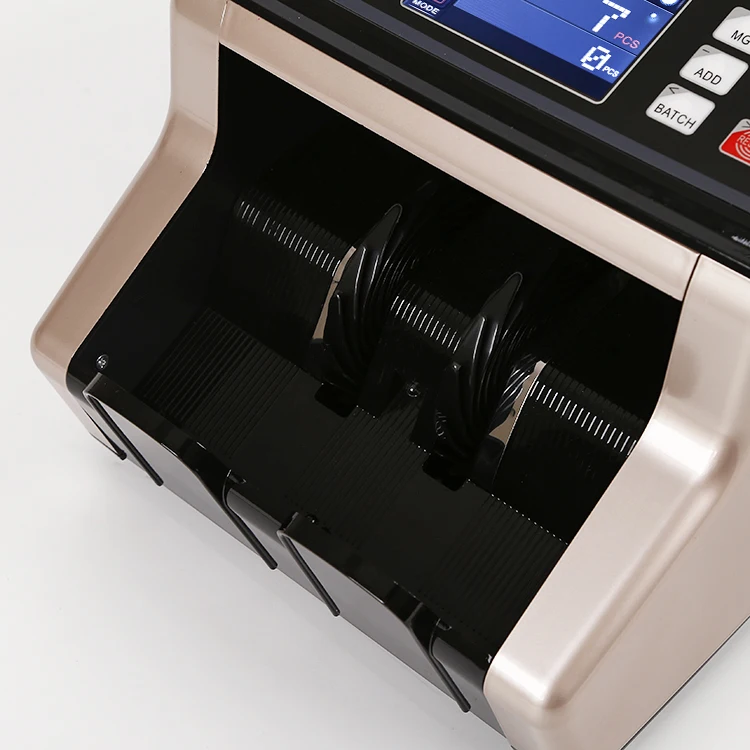 FJ-2830 two pocket currency counter bill counting machine bank note CIS sorter