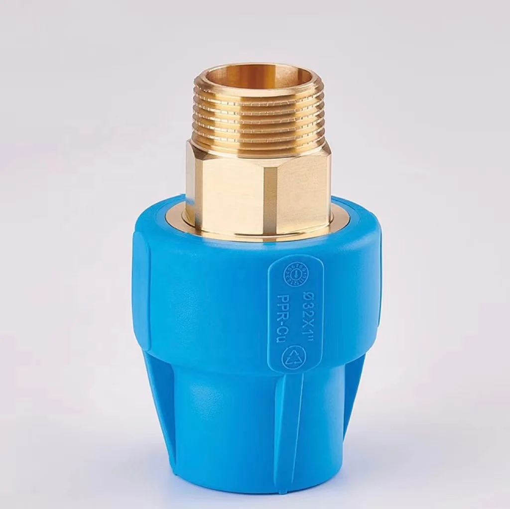 PPR elbow fitting high quality supplier 100% raw material T2 Seamless Red Copper Pipe Socket Copper Core Tube Fittings PPR-CU