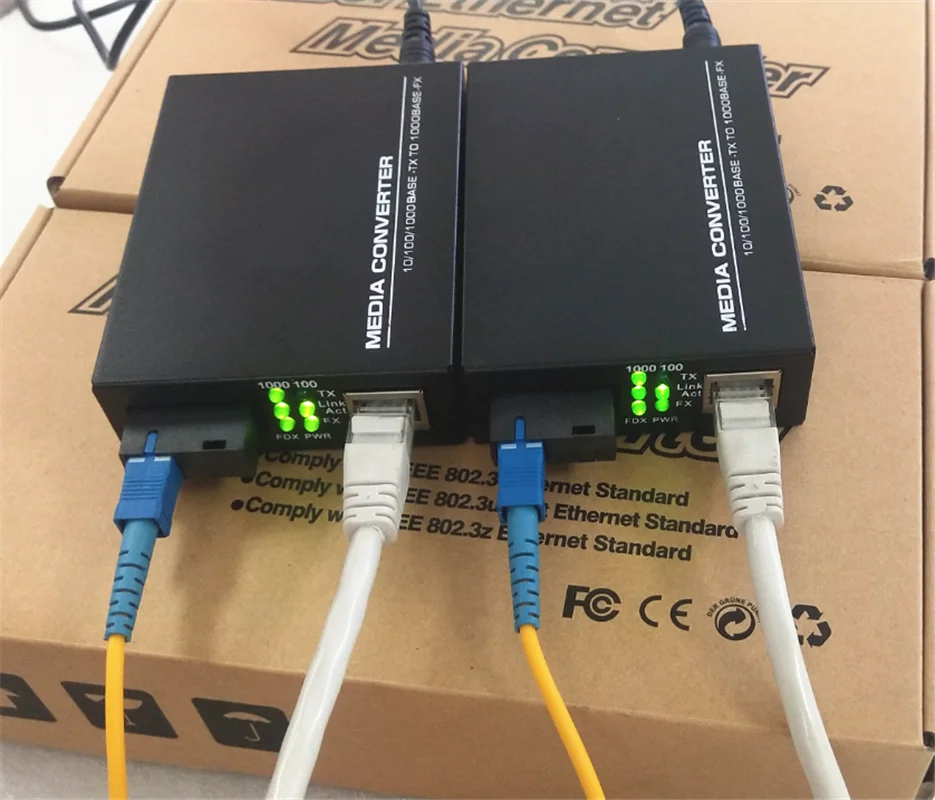 HTB-GS-03AB Gigabit fiber transceiver single-mode single-fiber media converter Gigabit monitoring network transceiver