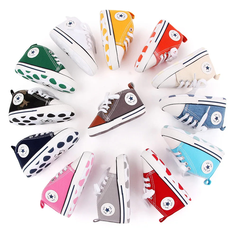 
2021 fashion comfortable canvas soft sole baby shoes boots cute slip-on soft flat toddler shoes 