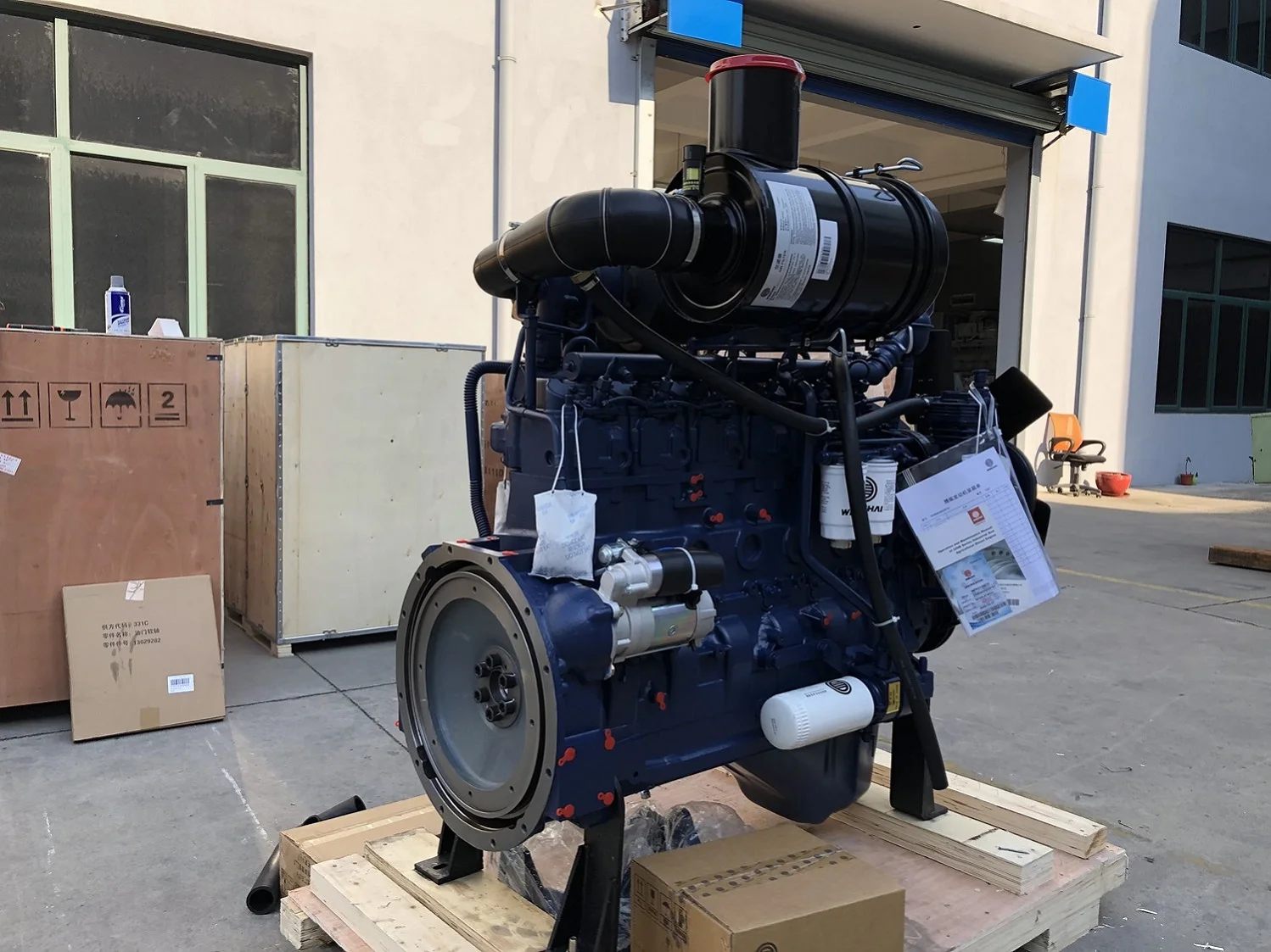 Оригинальный новый дизельный двигатель WP6G125E331 с водяным охлаждением 92 кВт 2300 об/мин Weichai