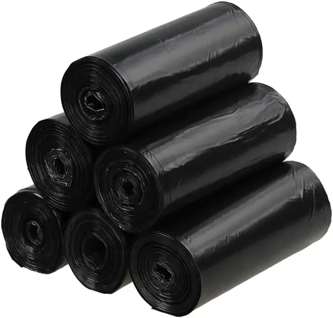 Bedroom Restroom Rubbish Plastic Rolled Wholesale waste Kitchen PE Biodegradable Trash Black Disposable garbage bags