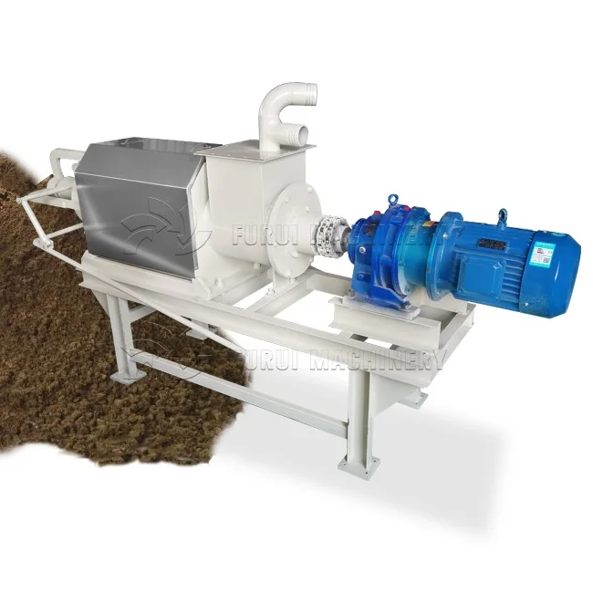 cow manure dewater machine/other farm machine solid liquid separator for pig manure/poultry manure dewatering press machine