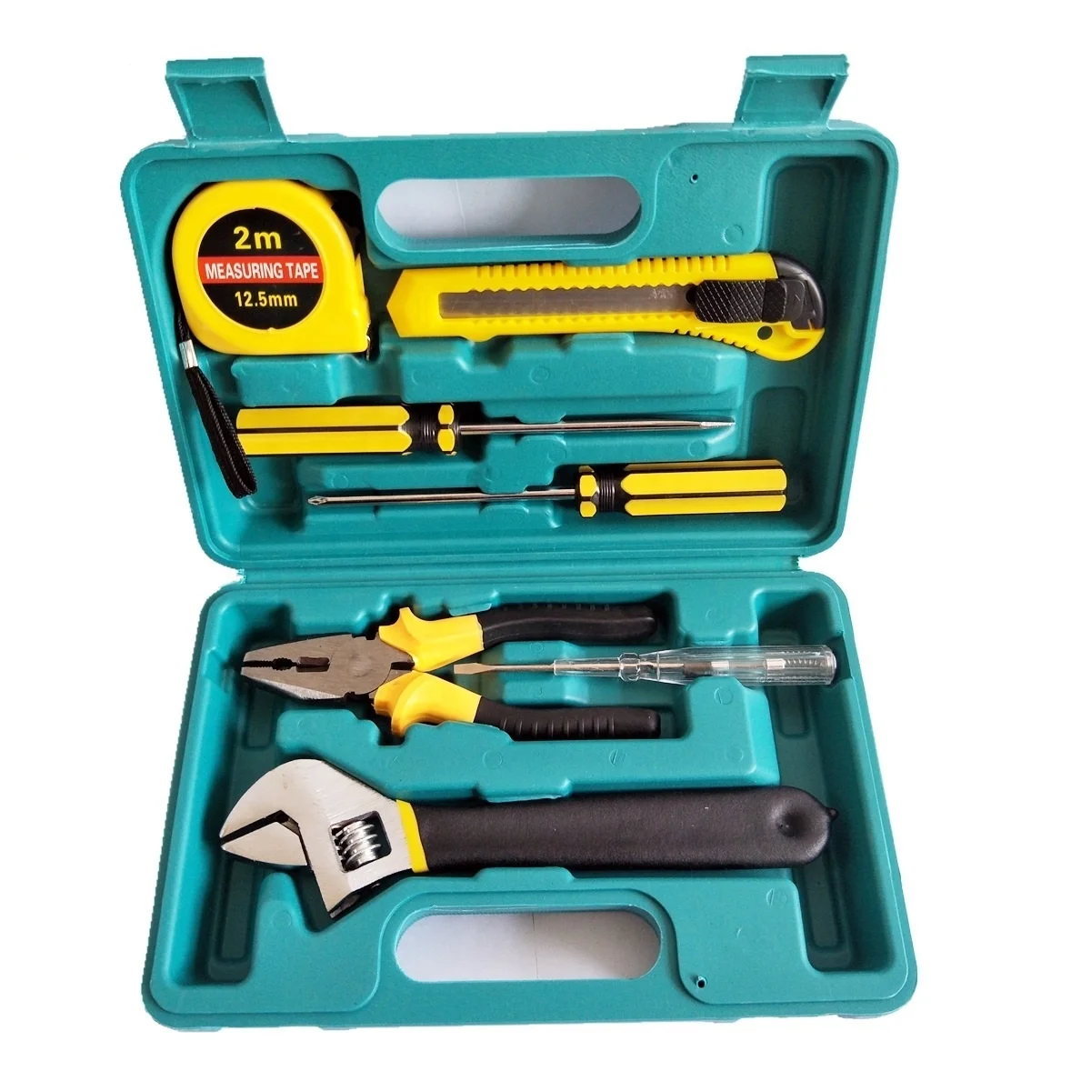 Plastic Toolbox 8pcs  home use General Household Hand Tool Kit,hand tool set