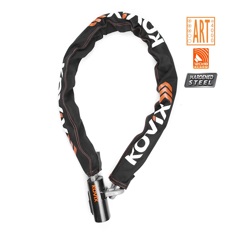 Professional manufacturing strong and durable alarm heavy chain lock security lock bicycle bicycle lock