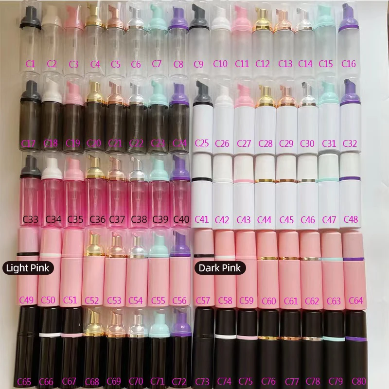 Foam Lash Shampoo kit 3 in 1 30/50/60ml Lash Bath And Cleansing Brush With Glitter Mascara Wand Cleanser Remover Lashshampoo