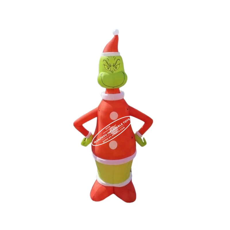 outdoor big christmas santa claus inflatable decoration grinch inflatable