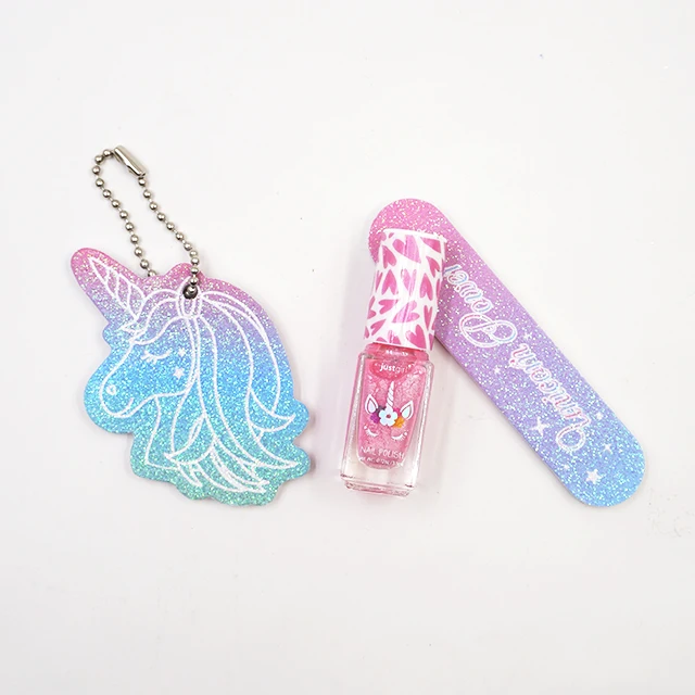 Furry and cute teenager children cosmetics real makeup glitter makeup bag set