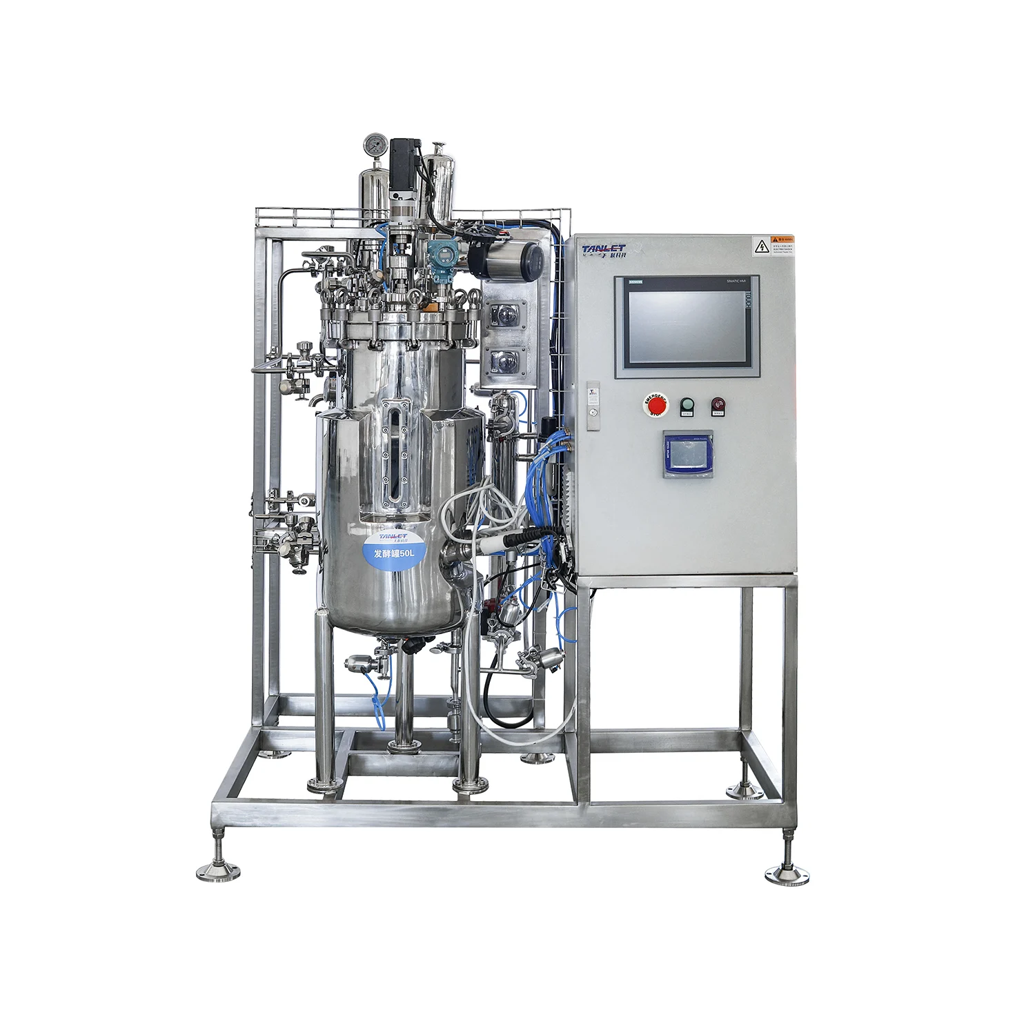 Stainless Steel Pilot Bioreactor with Automatic Control System