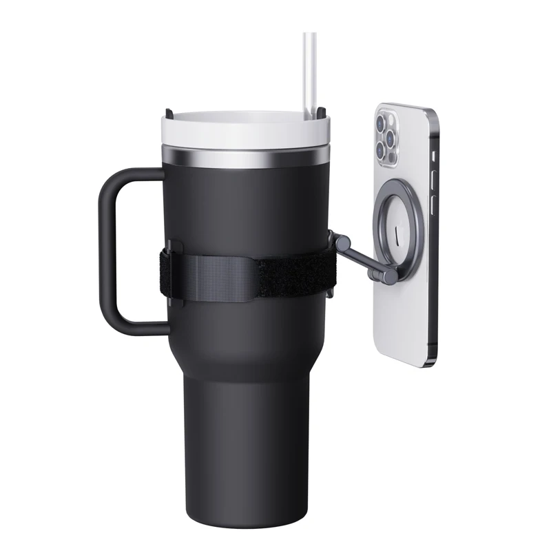 New Magnetic Mag Safe Compatible Phone Strap Holder Stand for Phone Magnetic Phone Strap for Bottles Tumbler Cups