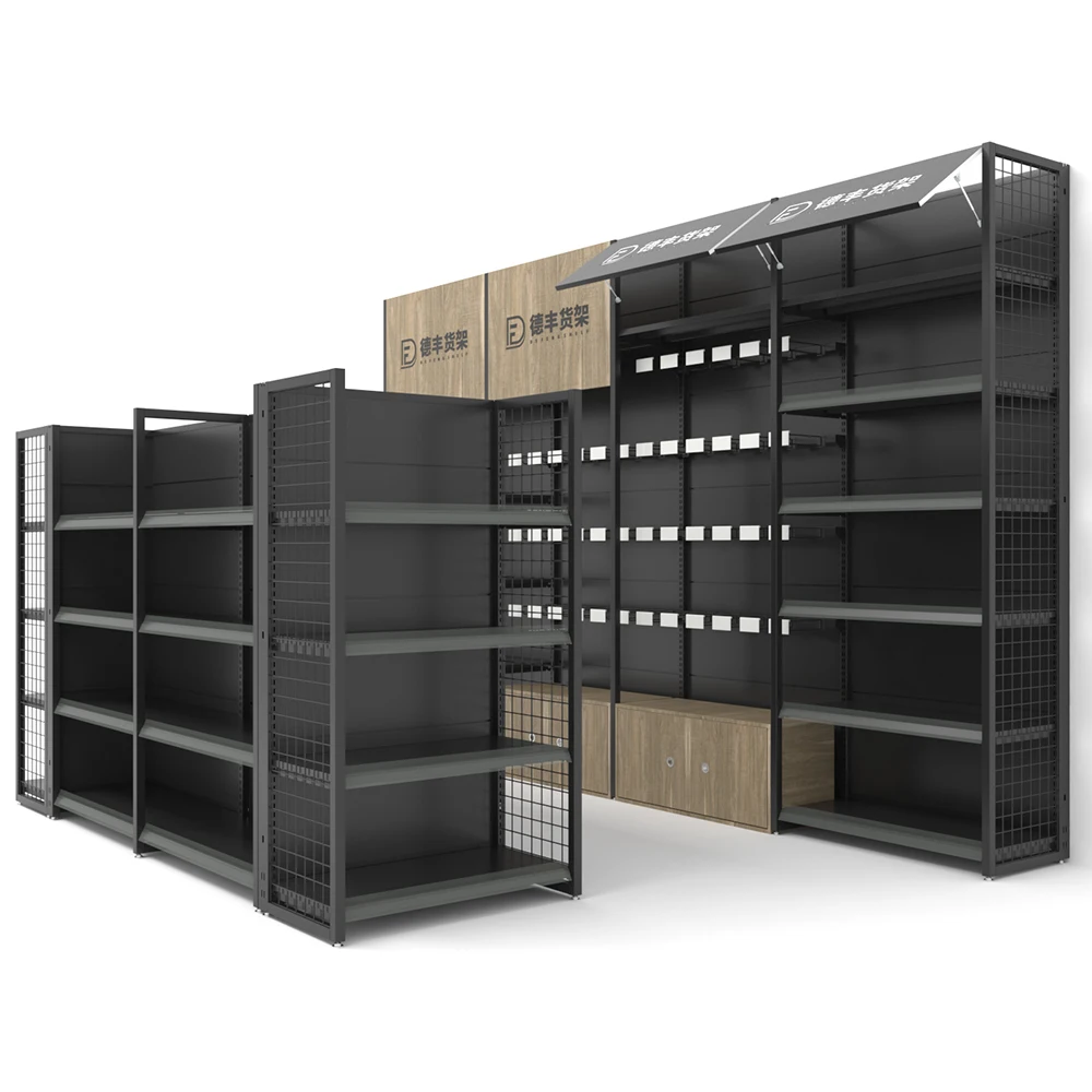 customized gandola shelves supermarkets shelving  rack heavy duty