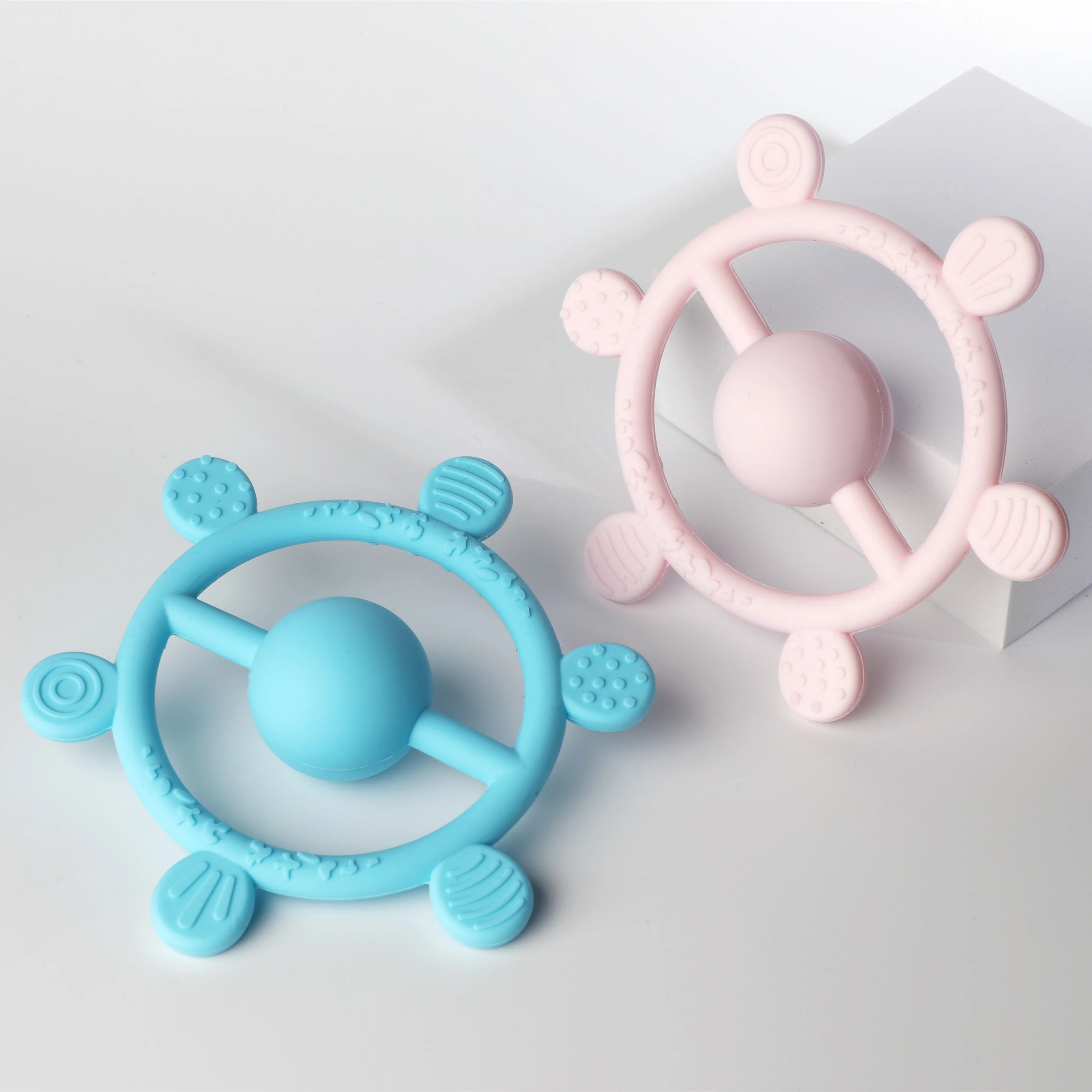 Оптовая цена, не содержит Бисфенол А, органические мягкие детские игрушки из пищевого силикона для прорезывания зубов