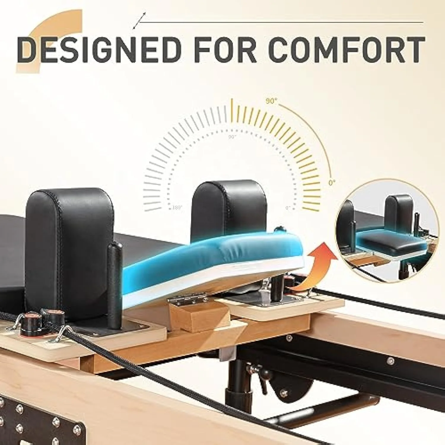 New Foldable Pilates Machine Equipment  Pilates Reformer Workout Machine for Home Gym