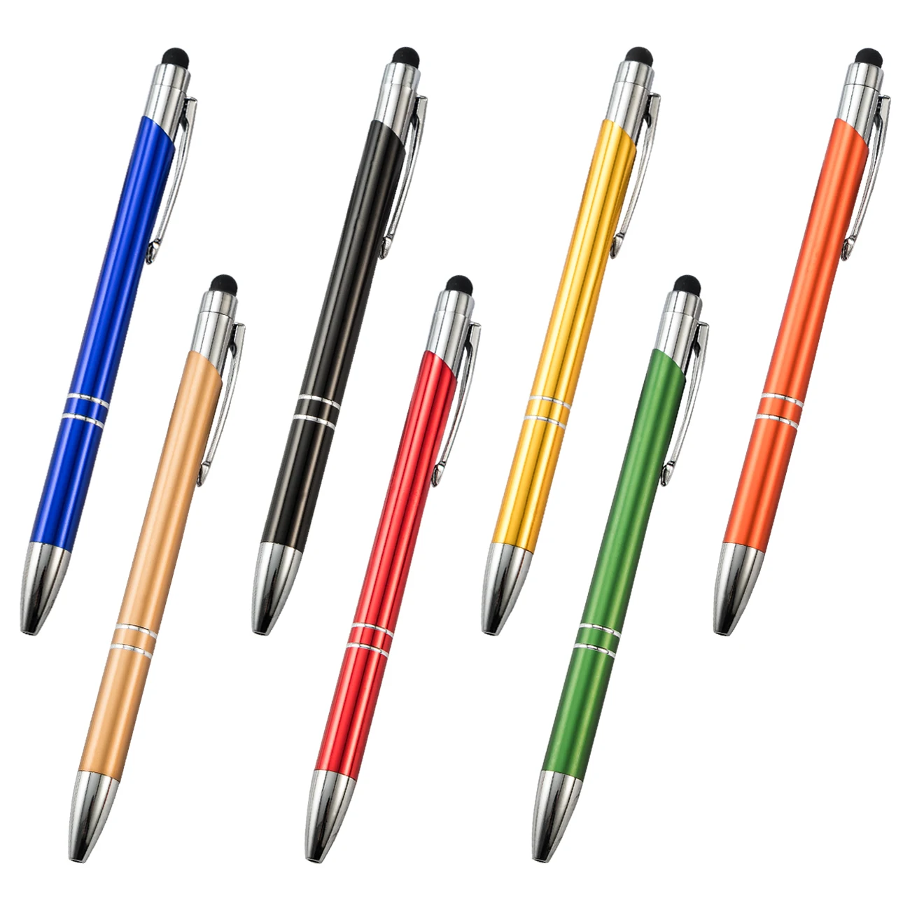Hot 2 in 1 Promotional Cheap Stylus Screen ball Pen Metal Stylus Ballpoint Pen Customized
