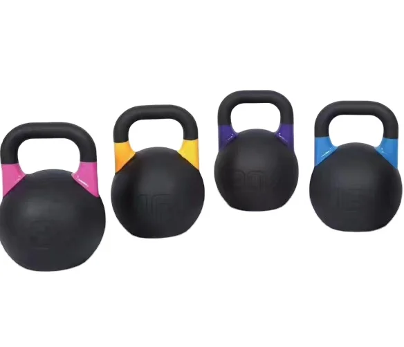 Dezhou hot sports equipment cast Iron powder coating kettlebell and home fitness kettlebell