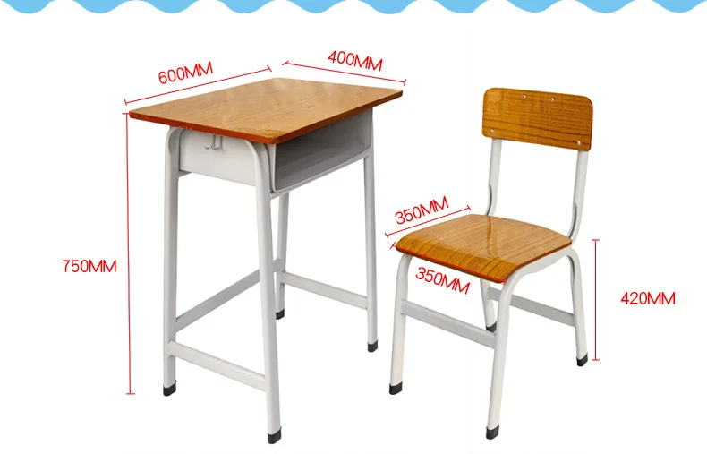 school shelf wooden student desk chair