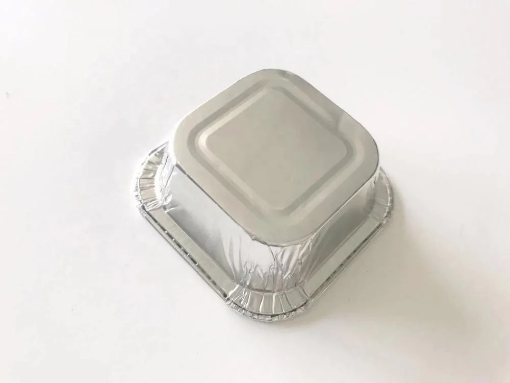 Factory custom fast food packaging disposable aluminum foil container 100ml