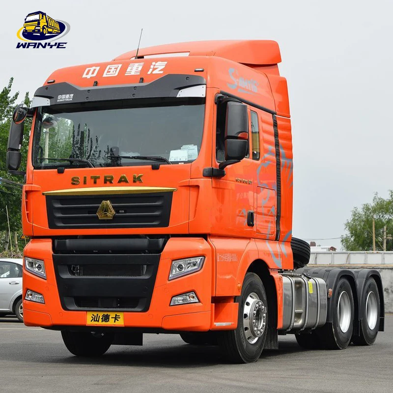 Heavy Duty 4x2 6x4 Used Head Tractor Truck Euro 2/3/4/5/6 10 Wheels 60 Ton 540hp Sitrak Tractor Truck For Africa