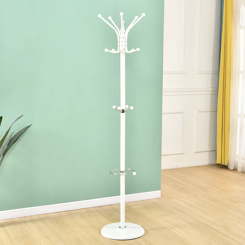 Cheap Bedroom furniture metal hat cloth stand holder hanger marble base standing coat rack