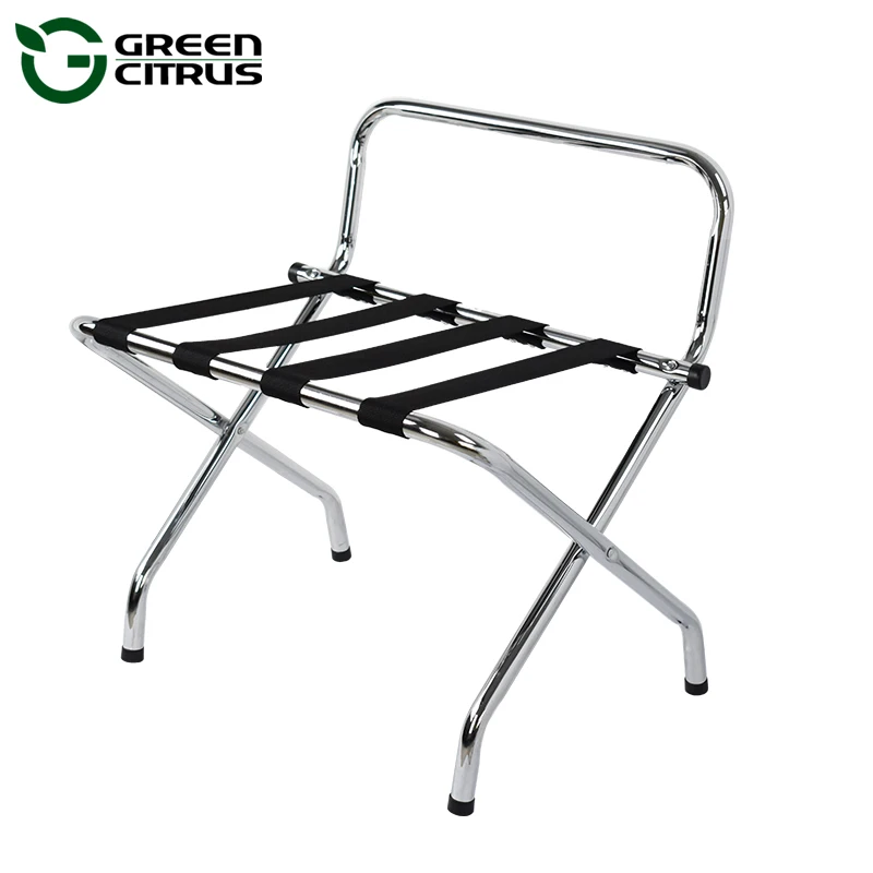 2018 New Stainless Steel Hotel Foldable Luggage Rack For Bedroom