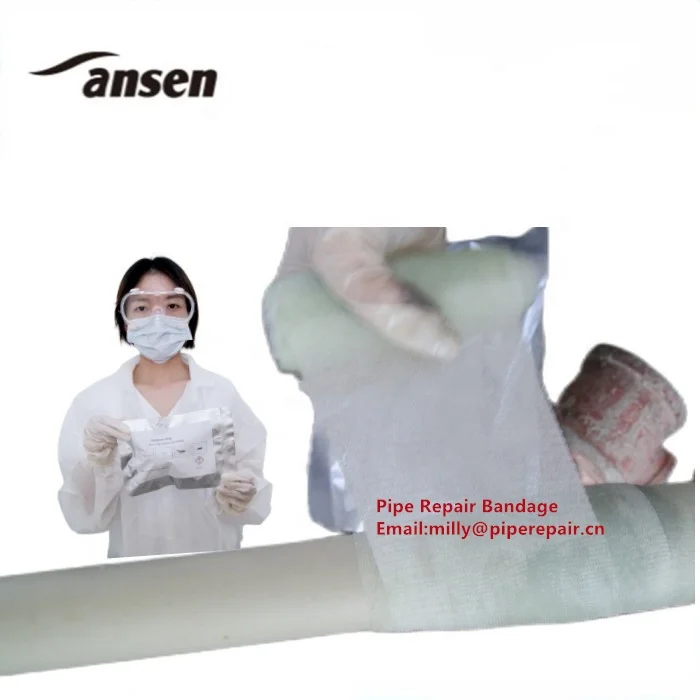 Pipelines Repair Water-Activated Pipe Fix Wrap Fiberglass Repair Bandage Stops Leaks