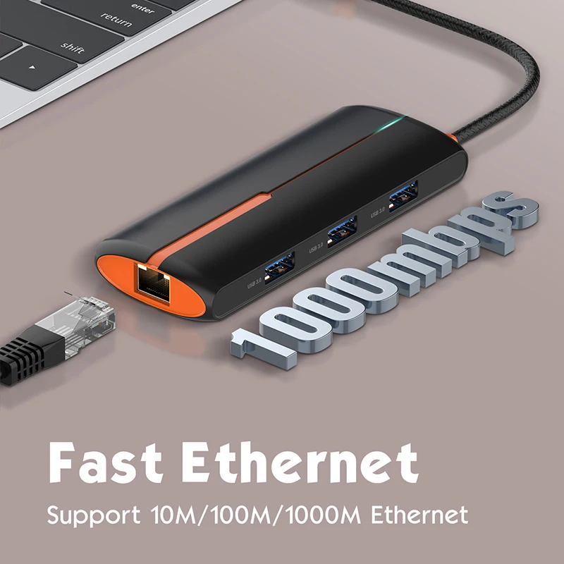 Оптовая Продажа пользовательских Mulit Функция 6 в 1 USB Type C адаптер кабель к конвертер док-станция