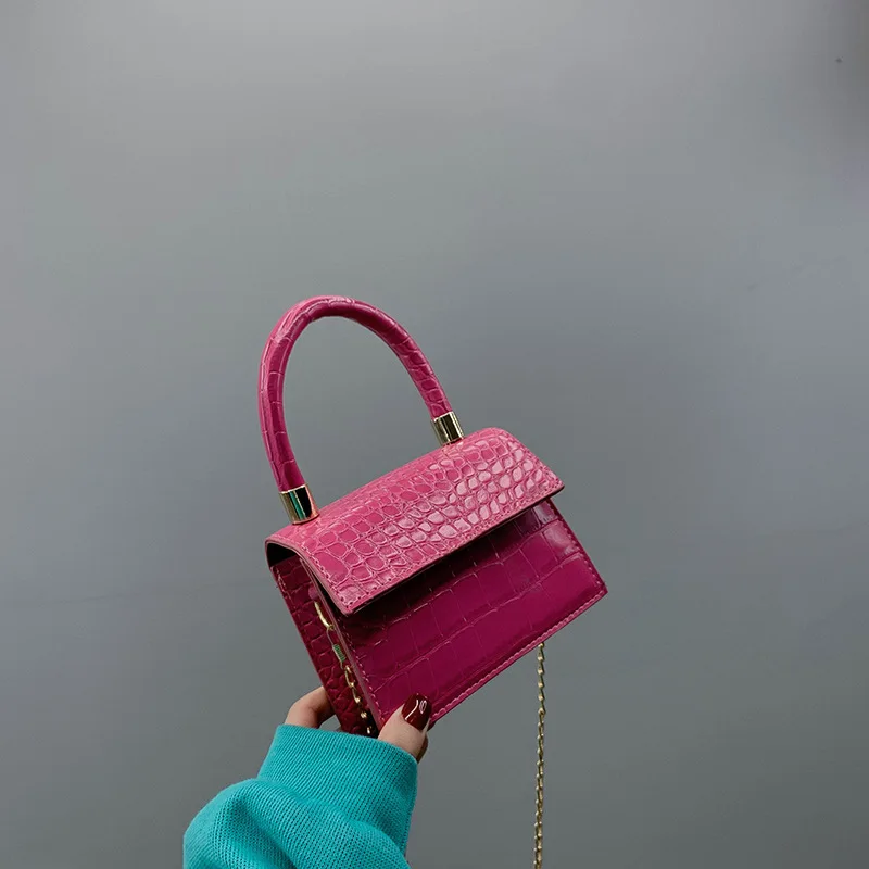 New mini bag women 2020 new Korean portable versatile Shoulder Bag Fashion alligator pattern kids handbag mini