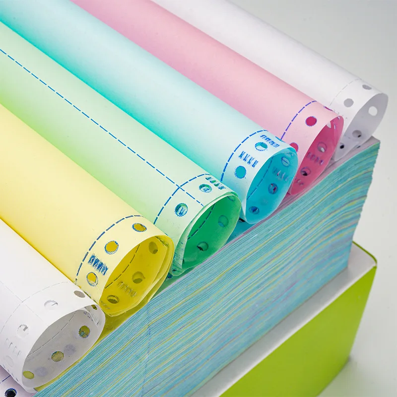 Sunkey Custom Printing A4 Ncr Carbonless Copy Continuous Computer Paper Ream In Sheets 1-6 Plys