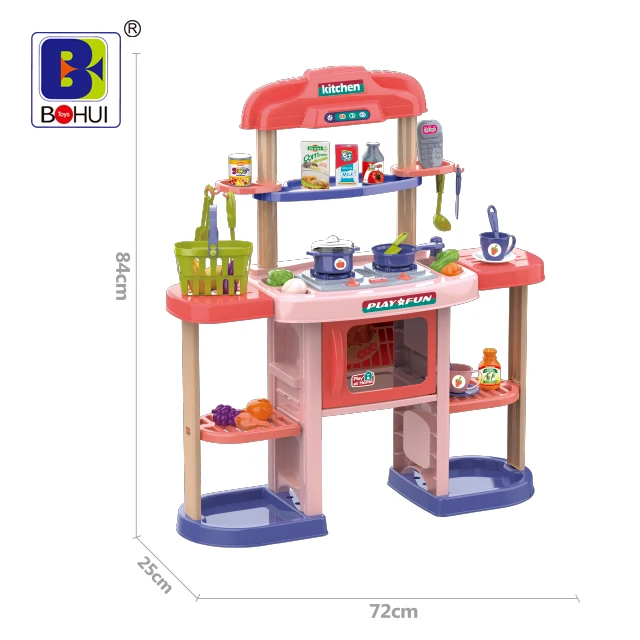 Best Quality Big Kitchen Set Toys Kids Pretend Play Cooking Learning Play Kitchen Toys For Kids child