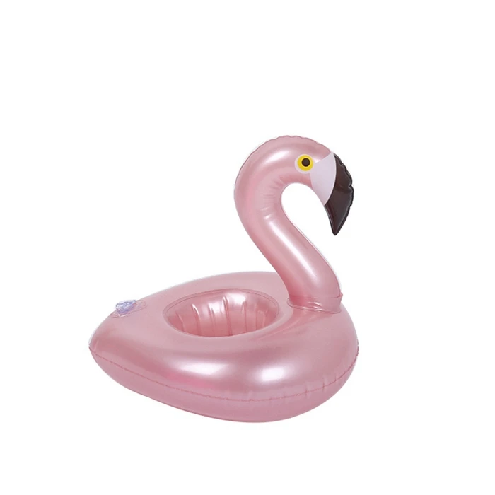 Hot Sale Soporte De Bebida Inflable Para Piscina Rose Gold Swan Cup