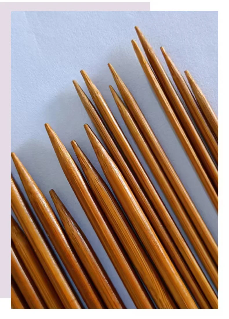 Bamboo Knitting Needles Set Circular Wooden Knitting Needles with Colorful Plastic Cable,Knitting Needle for DIY
