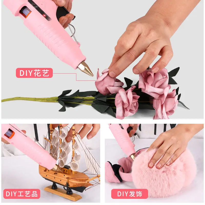 
High quality electric hot melt glue gun 20w Mini Color hot melt glue gun With 7mm Glue Stick 