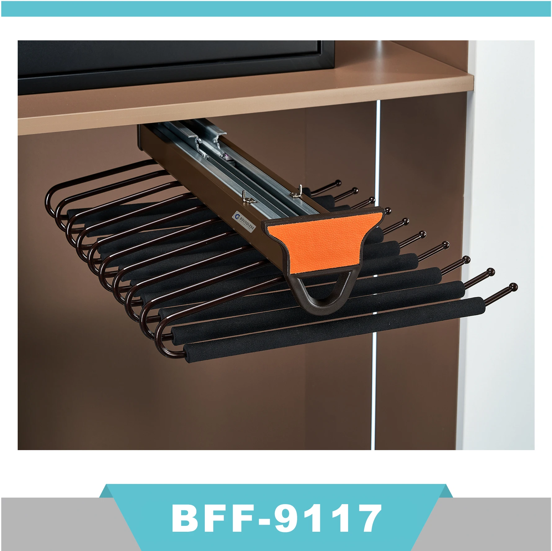 Popular Top Mounted Pants Rack Trousers Hanger for wardrobe storage