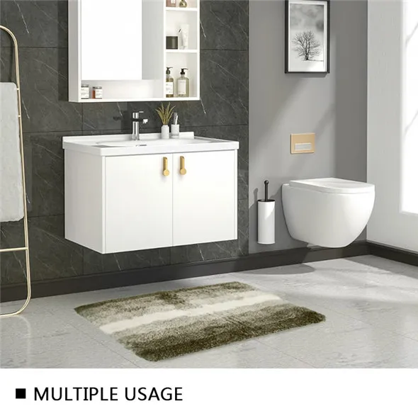 Microfiber Plush bath mat Absorbent Tufted Machine Wash Bath Rug