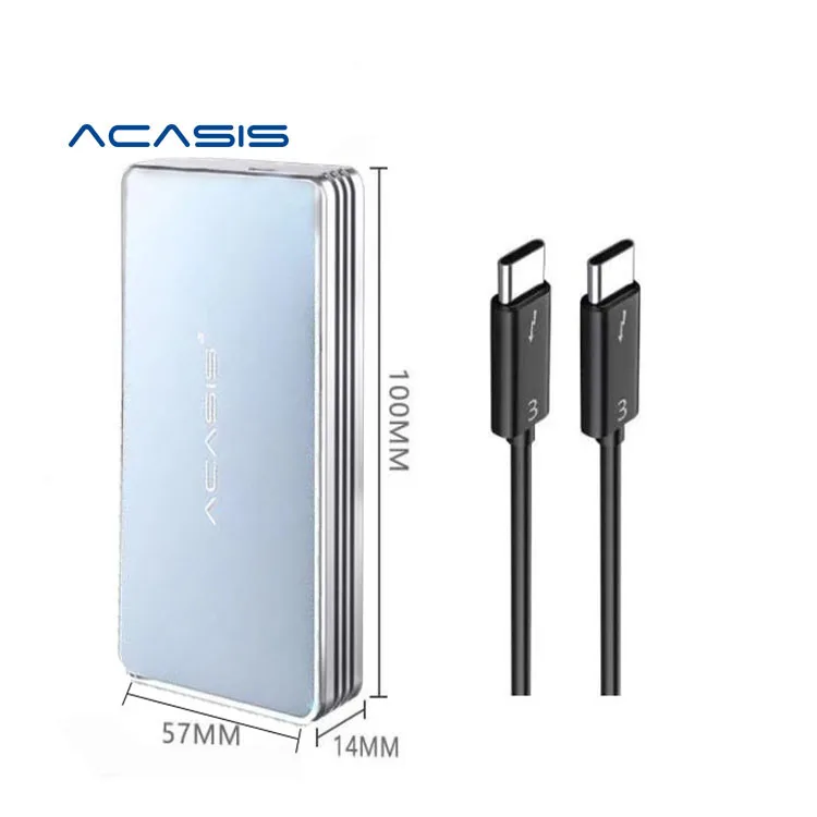  Корпус для SSD Acasis USB4.0 M.2 40 Гбит/с M2 NVMe совместим с Thunderbolt 3 4 USB 0 2 1 Type C