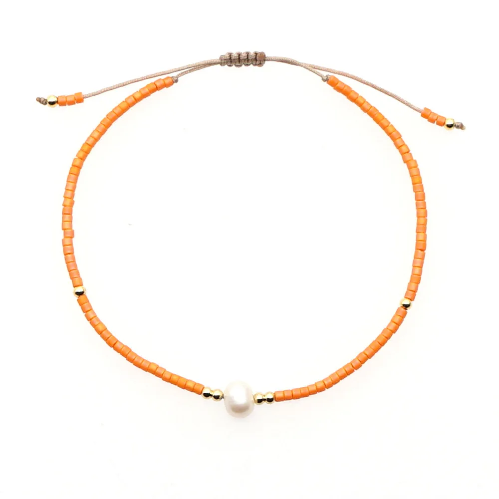 LS-C2101 Minimalist bracelet for men women pearl bracelet   high quality seed beads bracelet handmade jewelry