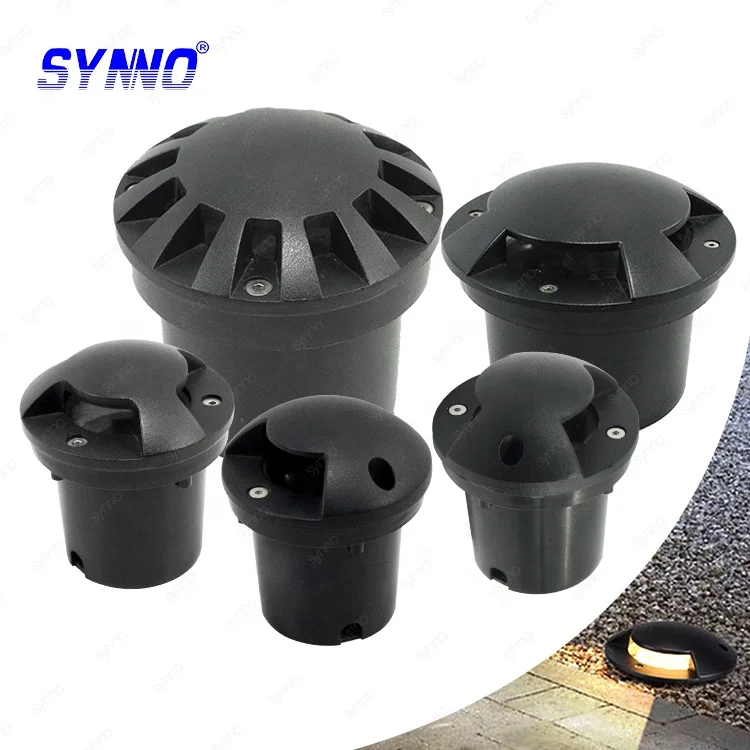 One Two Three Four Side Aluminum Underground Uplight Stainless Steel Mini Led Inground Light Led Buried Deck Light For Driveway