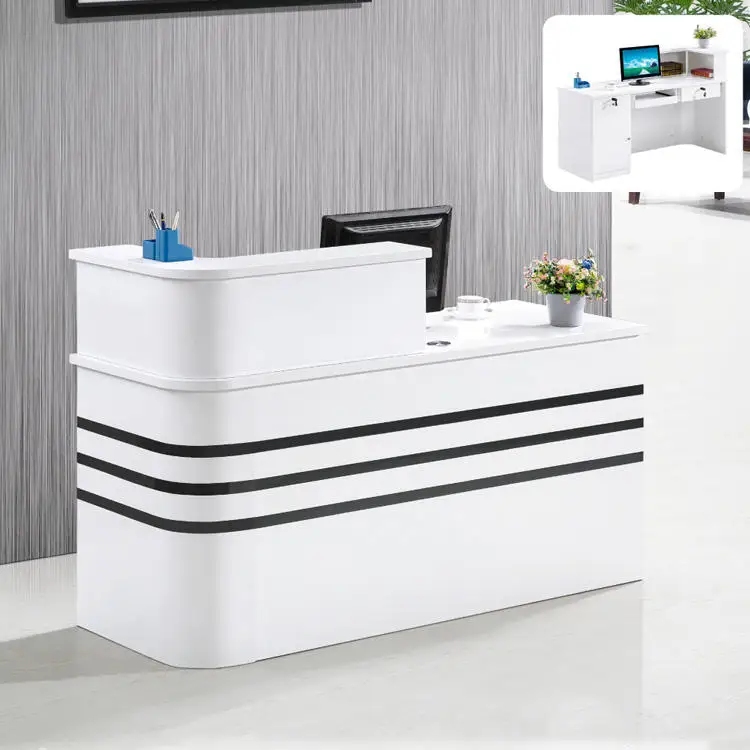 Sinonis лидер продаж роскошный офисный стол для приема салона красоты бутиковая мебель стойка