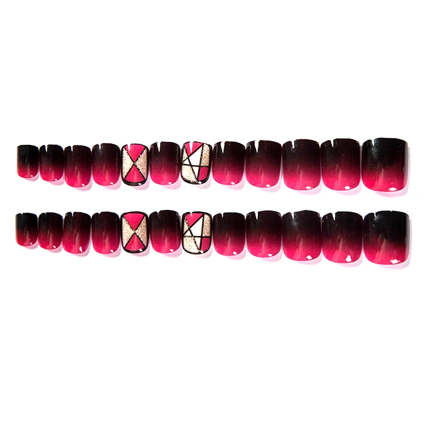 Nail Tips Artificial  Acrylic Nails Coffin Clear Full Cover Ballerina Artificial False Nail Tips 24pcs Finger Package