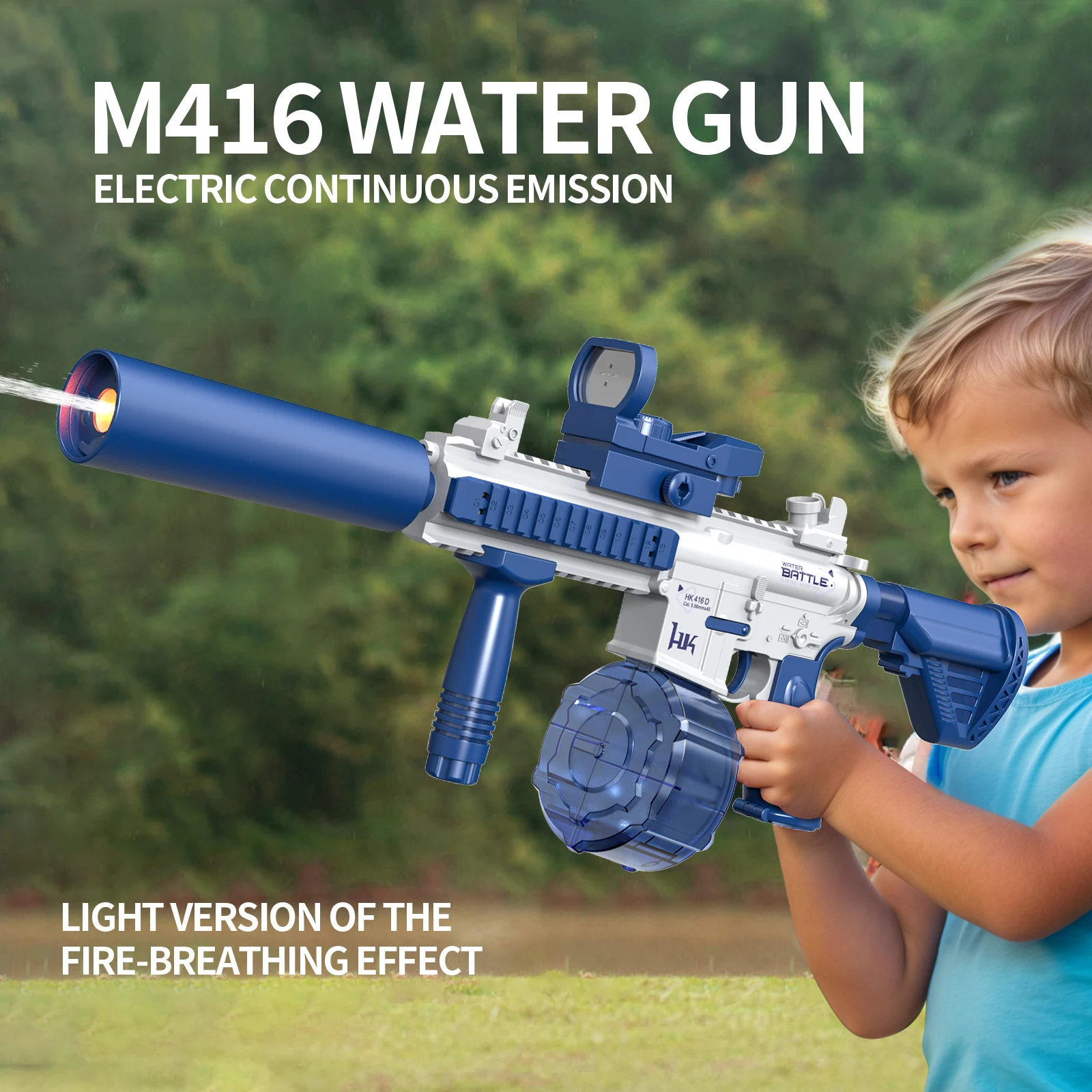 M416 Fire Electric Water Gun Automatic Long Shooting Range Simulated Water Squirt Gun Child New Design Shooting Game  Kids Toys