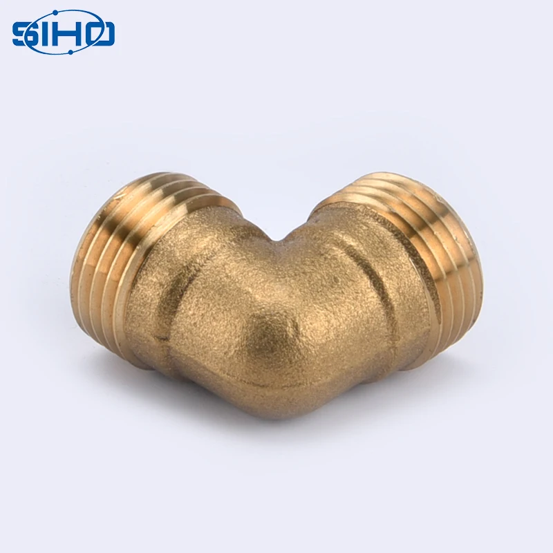 
Fittings Thread Plumbing Brass Factory Wholesale Male Base Oil Water Gas Yellow Brass Color Square Equal with Cheap Price SIHO 