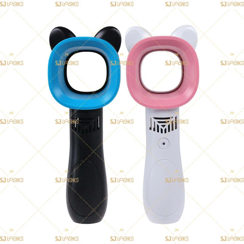 Usb Rechargeable durable Mini fans  with cat ear for eyelash extension from lashes vendor