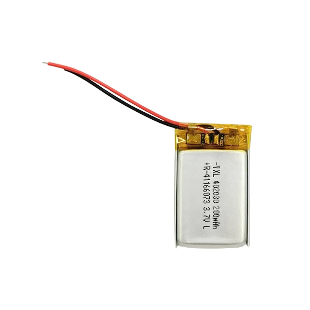 Chinese manufacturer soft pack lithium polymer battery small rechargeable battery 200mah YXL402030