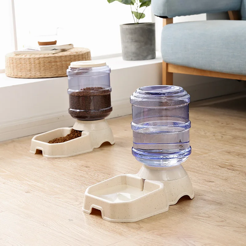 3.8L Dog Bowl Dog Water Dispenser Automatic Feeding Bowls Pet Waterer Feeder Bowl for Dog Cat Large Capacity Cat Water Fountain