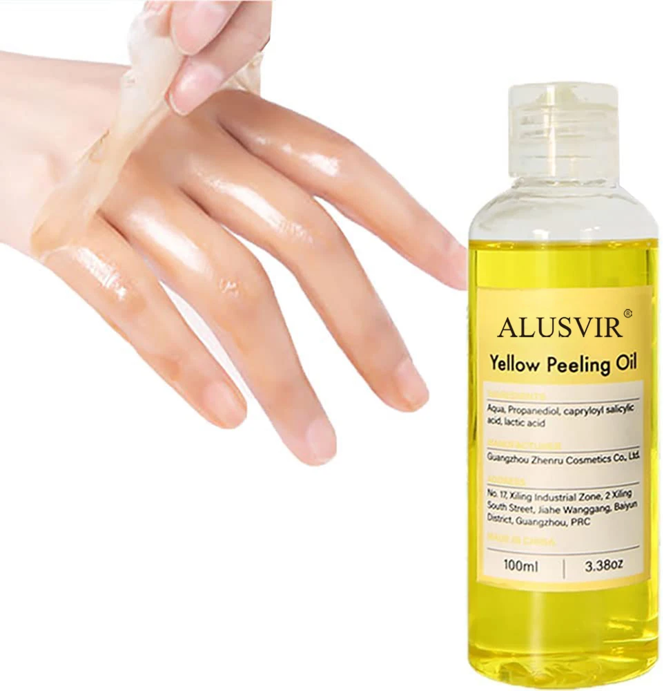 Private Label Yellow Peeling Oil Yellow Extra Strong Whitening  Exfoliating Bleaching Dark Skin Peeling Oil