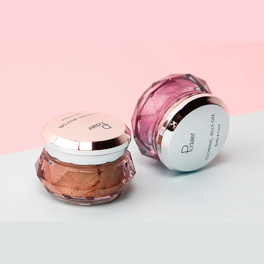 Diamond Glow Highlighter Jelly Gel Single Highlighter Makeup Pigment Glitter Powder for Face Body Eyeshadow