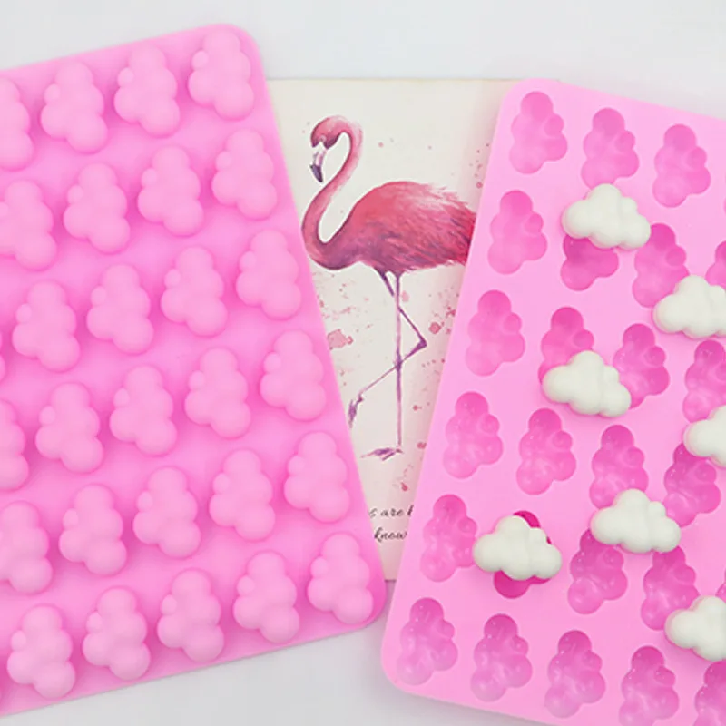New 2023 silicone baking mold 36 cavities cloud candy chocolate ice cube maker family party 3D DIY handmade caramel Gummy