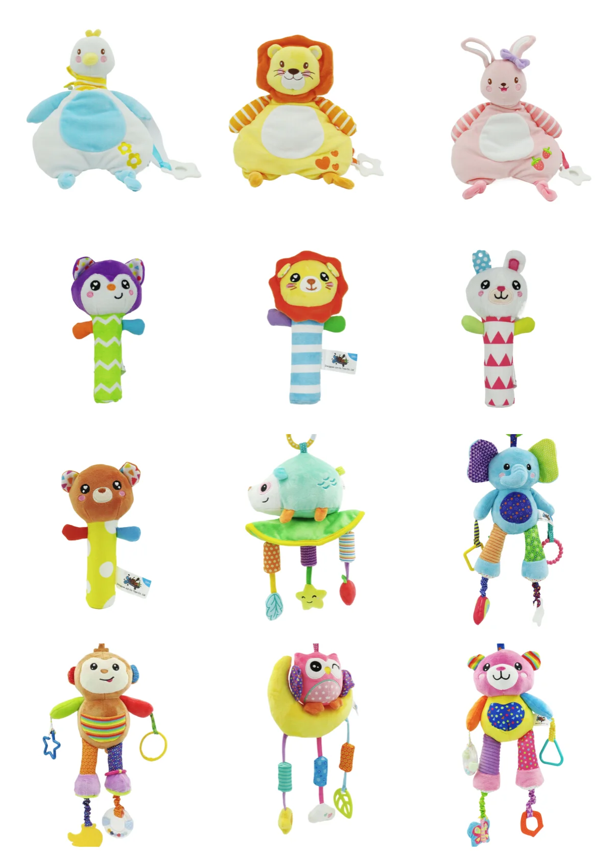 Hot Sale	adorkable plush toys stuffed animal animals for kids baby rattle Elephant stuff toys plush toy manufacturer