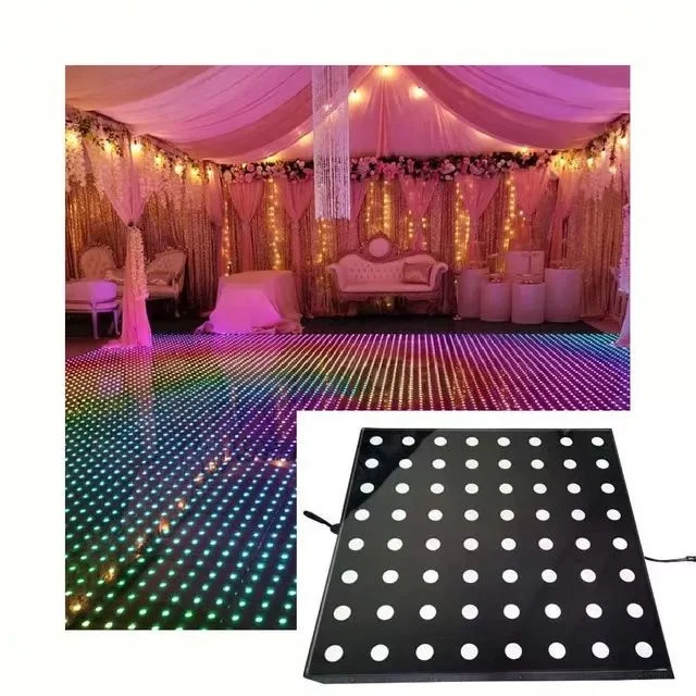 TOP Hot sale Wedding Party Wholesale portable flashing pixel stage black white dance floor Dj equipment cheapest dj controller
